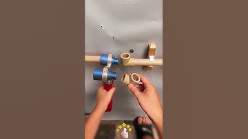 Skills of senior plumbers🧑‍🔧 in repairing water pipes🛠️