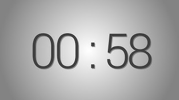 58 Seconds countdown Timer - Beep at the end | Simple Timer (fifty-eight sec)