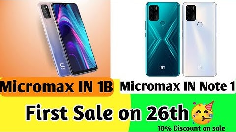 Micromax IN 1B & Micromax IN Note 1 :- Full Specifications , Price , Pros And Cons