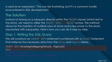 Inserting Multiple Rows in SQL with SubQueries