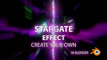 Stargate Effect from 2001: A Space Odyssey  - Blender Tutorial