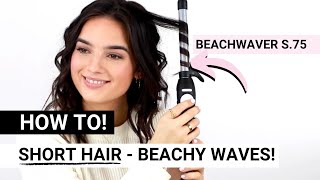 How To Beach Waves With Short Hair Beachwaver S 75 Rotating Curling Iron Co