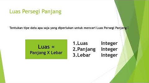 Variabel, tipe data, konstanta, operator