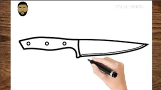 How To Draw A Knife