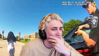 Teens Record 119mph Police Chase on Snapchat | xQc Reacts