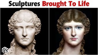 Historical Statues Brought To Life Using Colorization & AI Technology