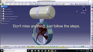 Catia V5  rotation using DMU Kinematics in 2 minutes.