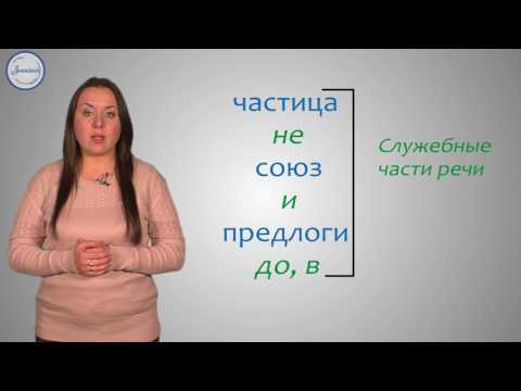 Русский язык 5 класс. Самостоятельные и служебные части речи