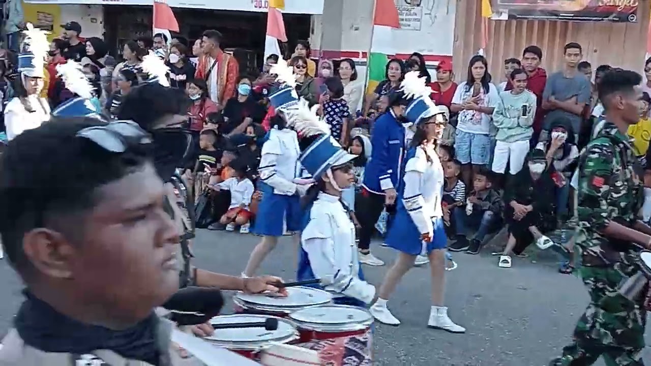 Pukulan Drumband SMAK Andaluri  menuai pujian dari penonton