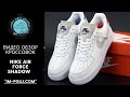 Женские кроссовки Nike Air Force Shadow White Red Blue Видео Обзор