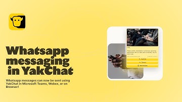Send Whatsapp messages in Teams or Webex