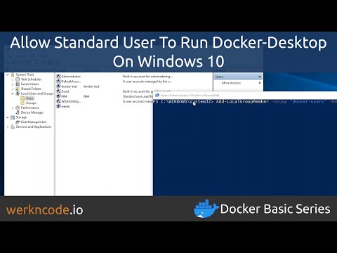 (Windows 10) Allow Standard User To Run Docker-Desktop
