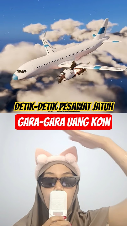 Detik -detik pesawat jatuh karena uang koin #shorts #zackdfilm