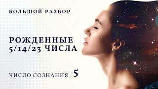 РОЖДЕННЫЕ 5,14,23 ЧИСЛА ЛЮБОГО МЕСЯЦА. ЧИСЛО СОЗНАНИЯ 5. ЦИФРОВАЯ ПСИХОЛОГИЯ СЮЦАЙ