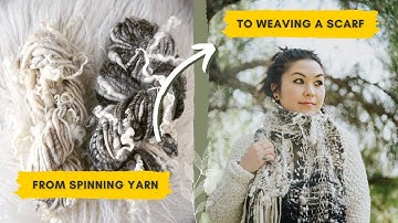 How to Make a Scarf: From Spinning Art Yarn to Weaving on a Frame Loom