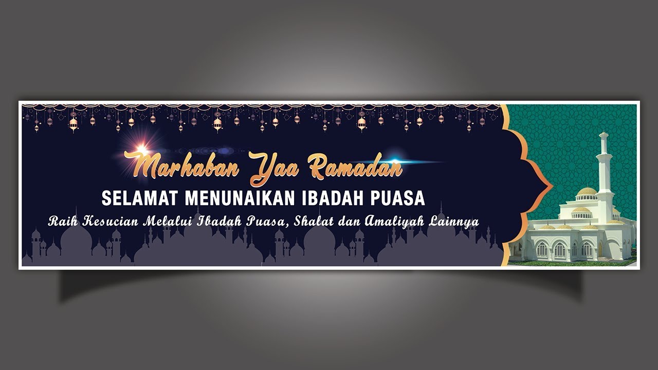  Cara  Membuat  Desain  Spanduk  dengan  Photoshop  Ramadan 