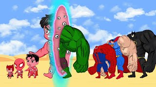 Rescue SUPERHERO: HULK & Superman, SPIDERMAN - Evolution Mystery : Back from the dead SECRET - FUNNY