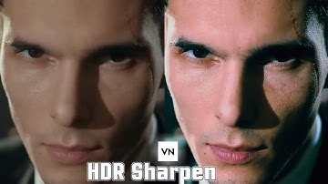 how to edit HDR Sharpen cc Vn video editor