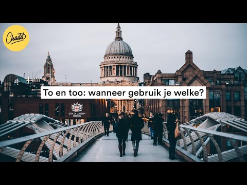 Video: Wanneer moet ik too of to gebruiken?