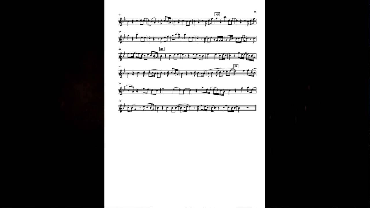 One Call Away - Charlie Puth (Saxophone Sheet Music) - YouTube