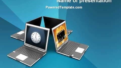 Long Distance Team Work PowerPoint Template by PoweredTemplate.com