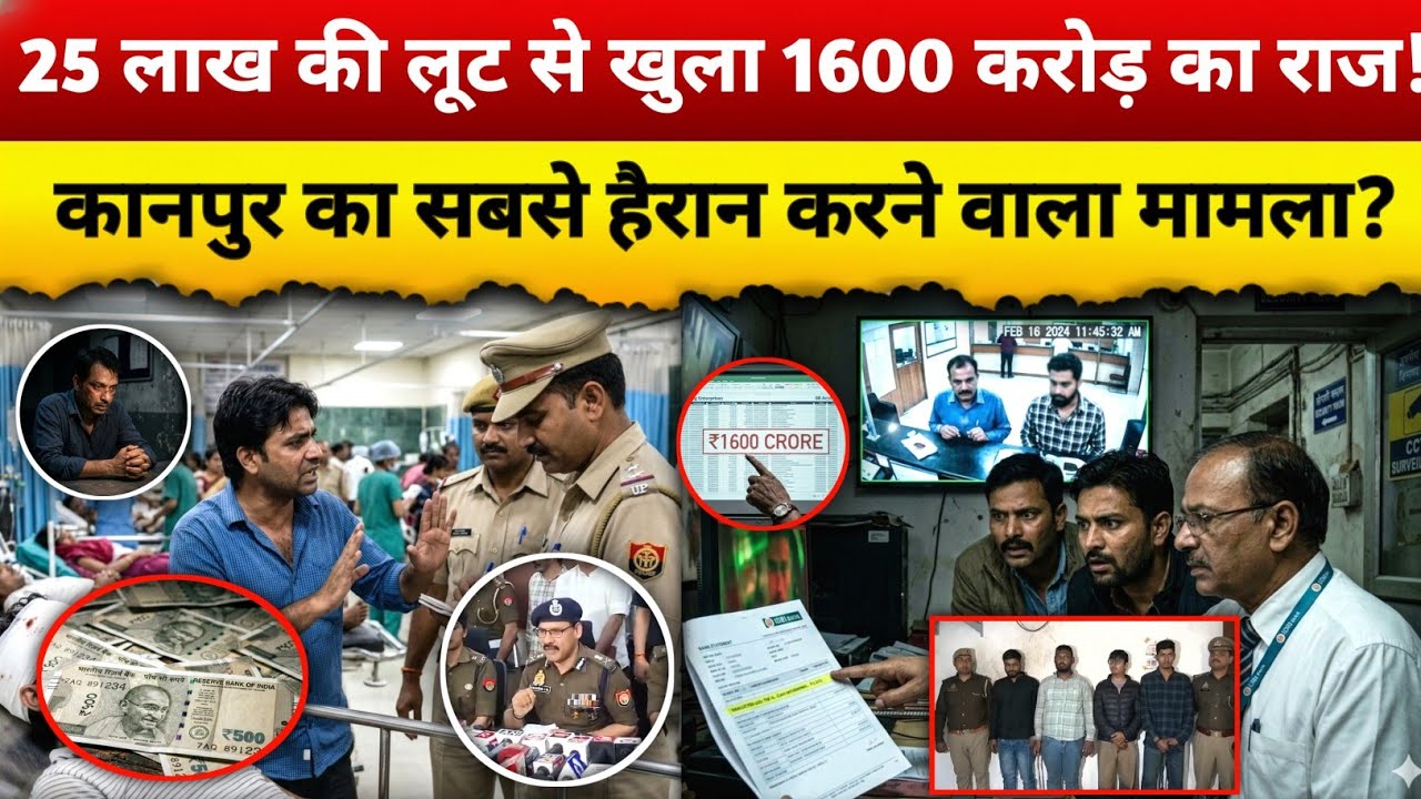 25 लाख की लूट या 1600 करोड़ का महाघोटाला? Kanpur 1600 crore hawala scam!