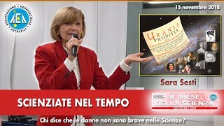 Il Mese della Scienza - Scienziate nel tempo / 15 novembre 2018 [sintesi]