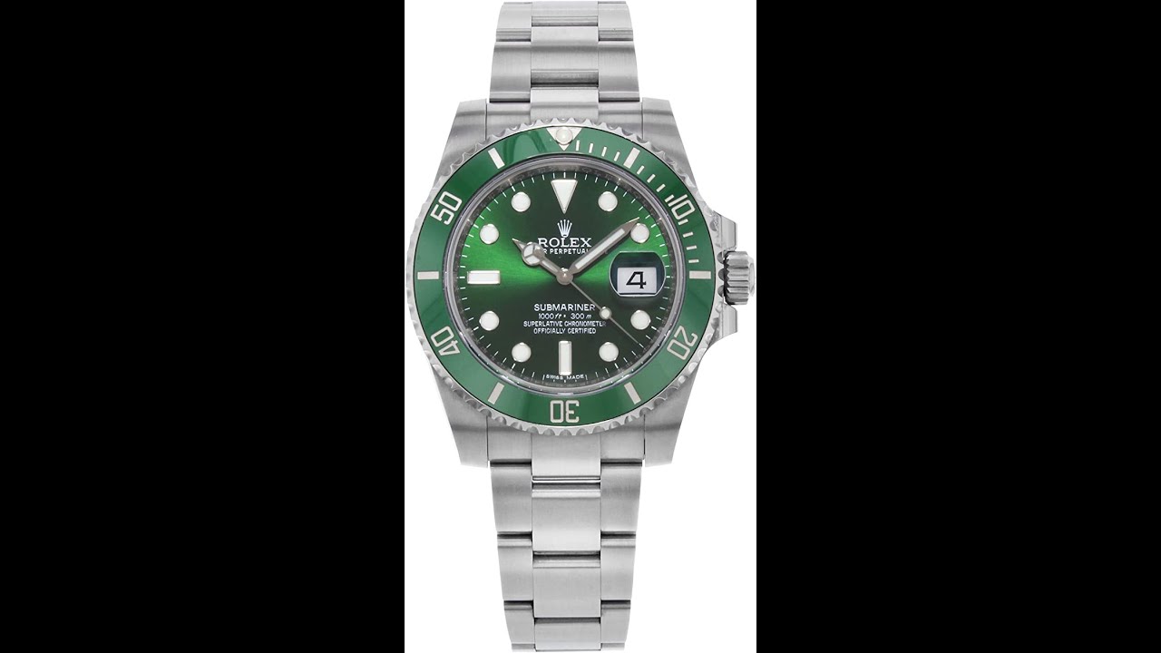 Rolex Submariner Hulk Green Dial Men's Luxury Watch M116610LV-0002