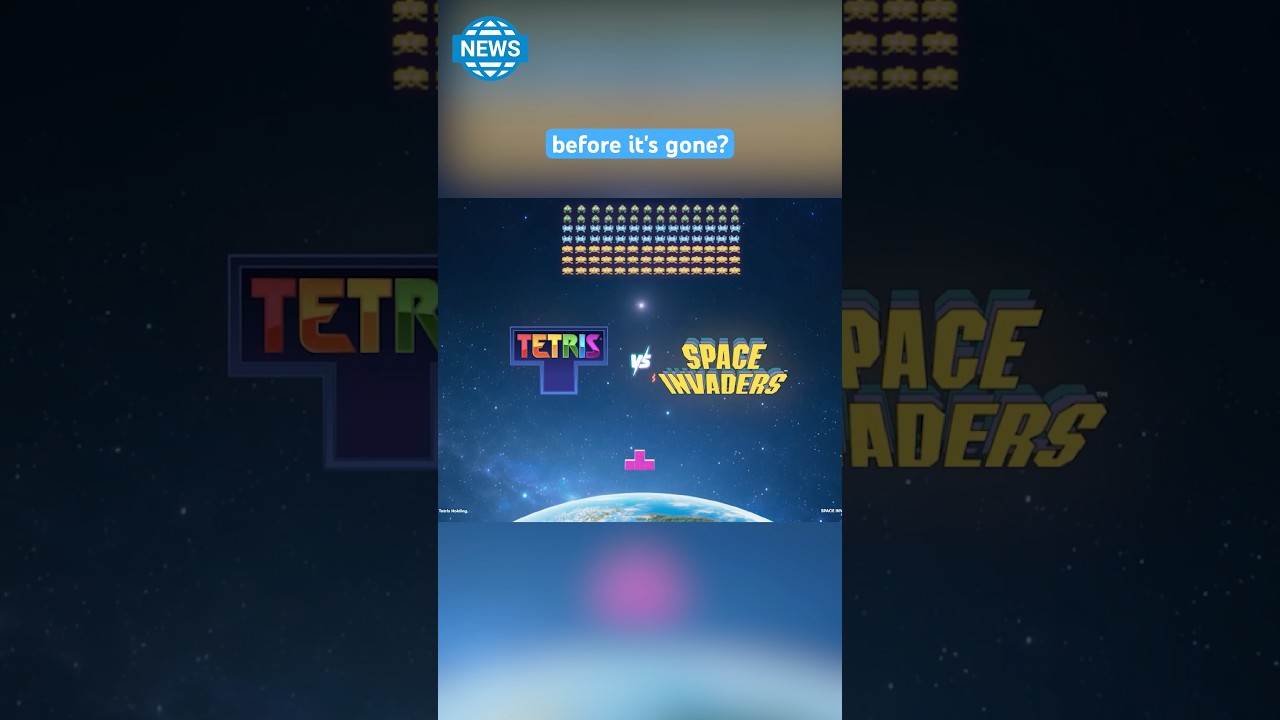 Tetris x Space Invaders 👾 #gaming #tetris #shorts