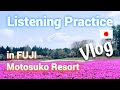 Eng sub lets go see mt fuji and shibazakura  japanese listening practice