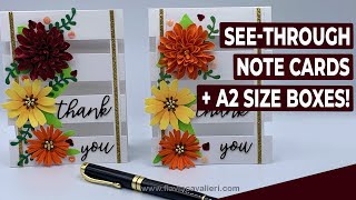 See-Through Note Cards + A2 size Paper Boxes!