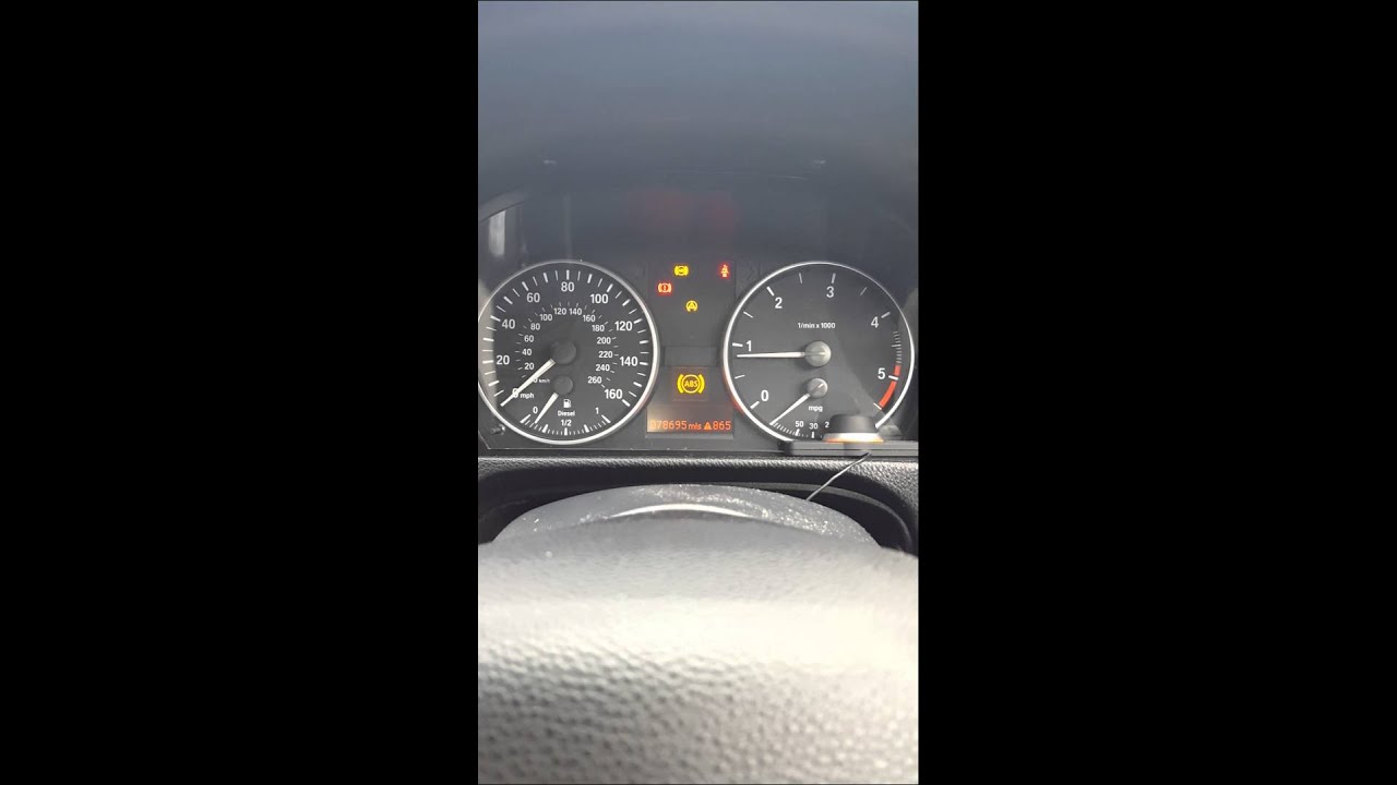 Bmw e90 320d abs sign on YouTube