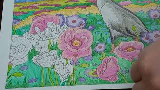 ASMR Spectacular Spring Scenes Color by Number Coloring Book 15 screenshot 4