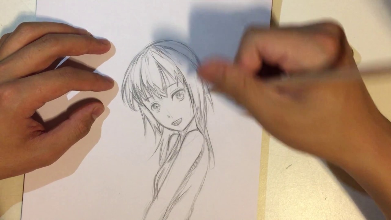 How to draw female anime hair [slow tutorial] part 2 