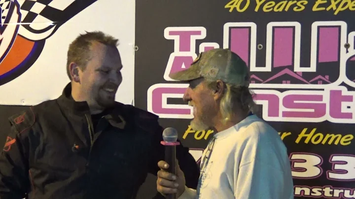 Jason Sechrist in victory lane at Path Valley 5/1/21