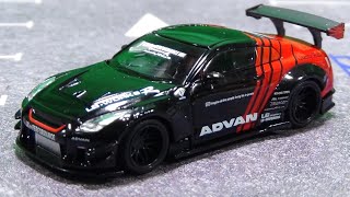 MINI GT 1/64 LB★WORKS 日産 GT-R R35 タイプ2 リアウイング バージョン 3 ADVAN ※日本限定