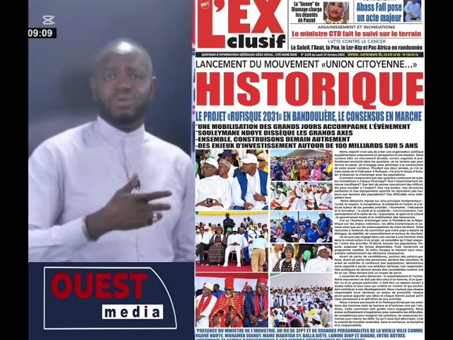 REVUE DE PRESSE MAMBAYE NDIAYE DU 19 OCTOBRE