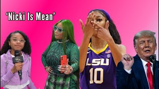 Nicki Minaj ‘MEAN’ To Interviewer | Angel Reese 🏀 + 34 Fel0nies