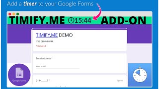 Timify.me: Timers for Google Forms