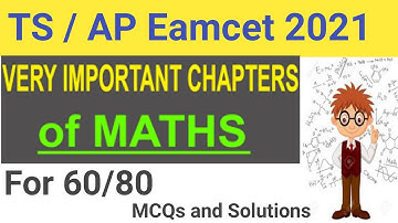 Eamcet 2021 important topics | Eamcet 2021 important questions | Eamcet 2021 important chapters