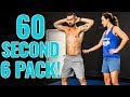 1 Minute SIX PACK Abs  -  STANDING Core Routine for All Levels