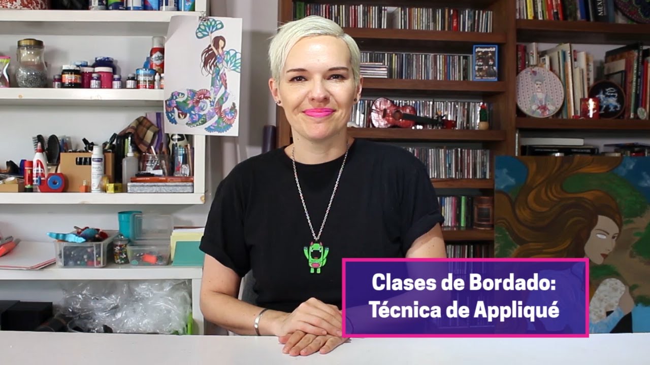95 Clases de Bordado: Técnica de Appliqué