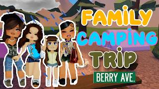 SUMMER Family GIRLS CAMPING Trip During A STORM *Weird Tour Guide* | Roblox Berry Avenue Voice RP screenshot 2