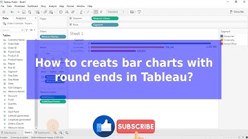 How to create bar chart with round edges in tableau?