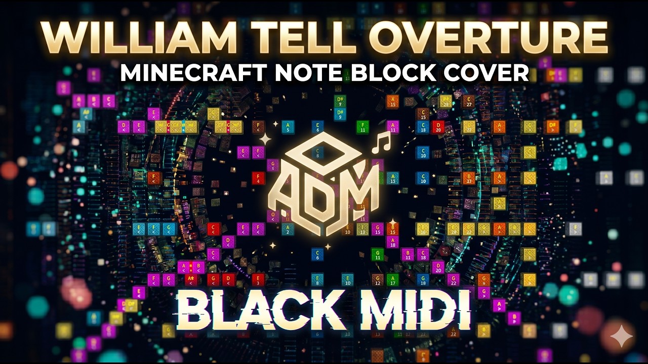 William Tell Overture (Black MIDI) | Impossible Minecraft Note Block ...