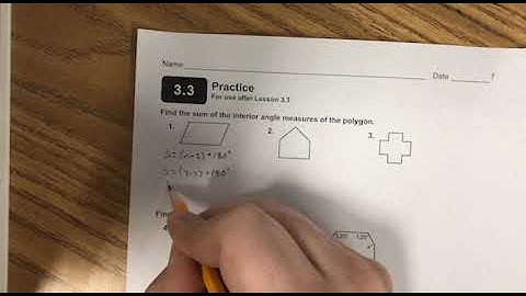 Sec. 3.3: Angles of Polygons