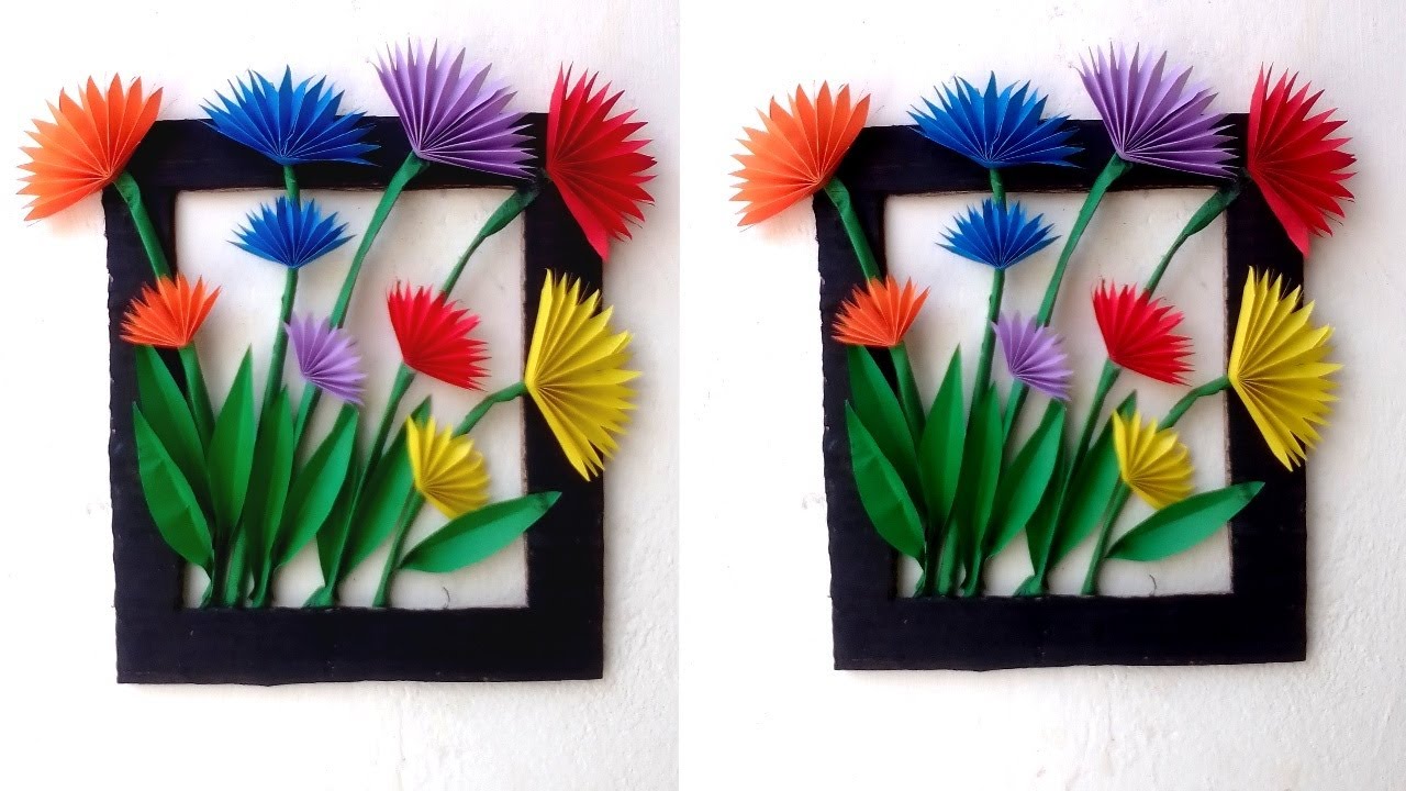 How to Make a Wall Hanging Frame Paper Craft For Home Decorations Diy Wall Hanging Frame