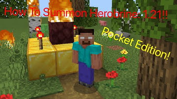How to Summon Herobrine in Minecraft Pocket Edition 1.21