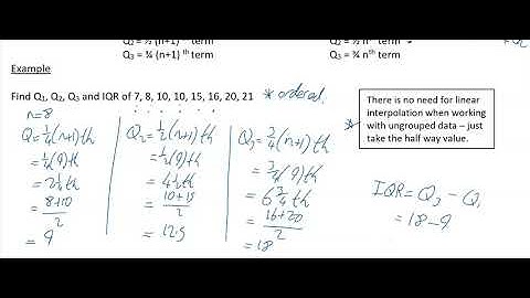 Medians and Quartiles Video
