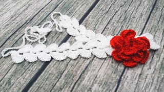 Simple crochet hairband,কুশিকাটার বাচ্চাদের হেয়ার ব্যান্ড,Maksudalima